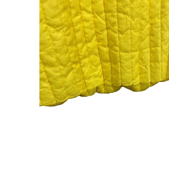 SEARS Yellow Quilted Housecoat Robe M VINTAGE - Picture 8 of 10